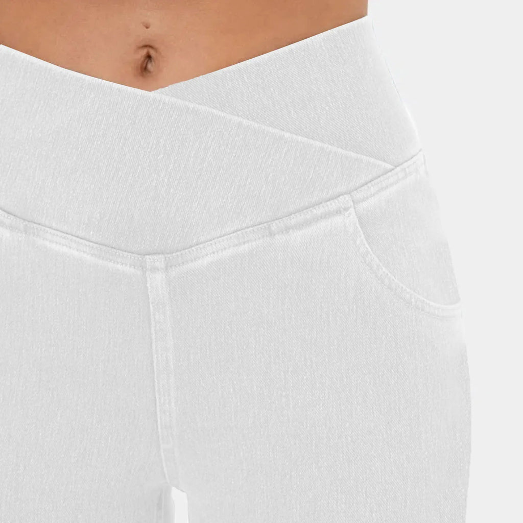Denim Pant Women Jeans Long Flare Pants Slim Mom Jeans High Waist Yoga Trousers Y2k Streetwear Elegant Splice Sexy Work 2025 Aviola