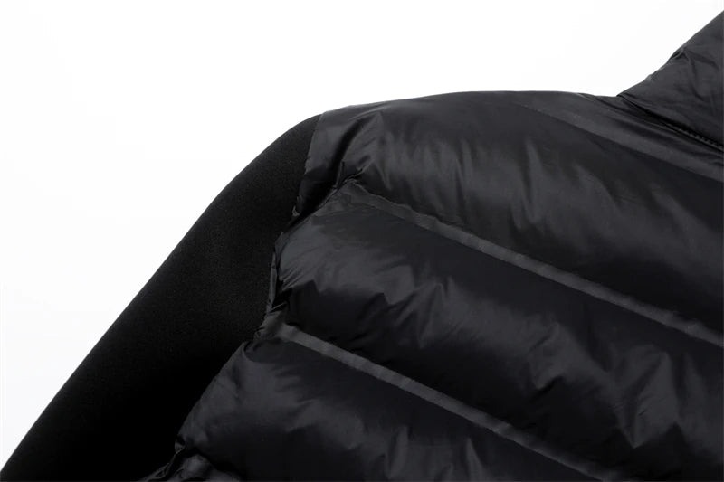 RARF Women's stand-up collar pressure glue zipper Black splicing space cotton jacket jacket for women Aviola