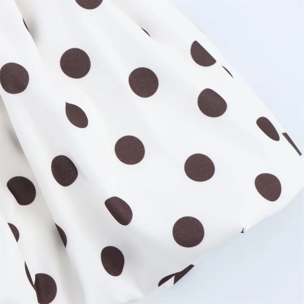 BM&MD&ZA202 French balloon version polka dot print suspender dress short skirt summer new women's clothing Aviola
