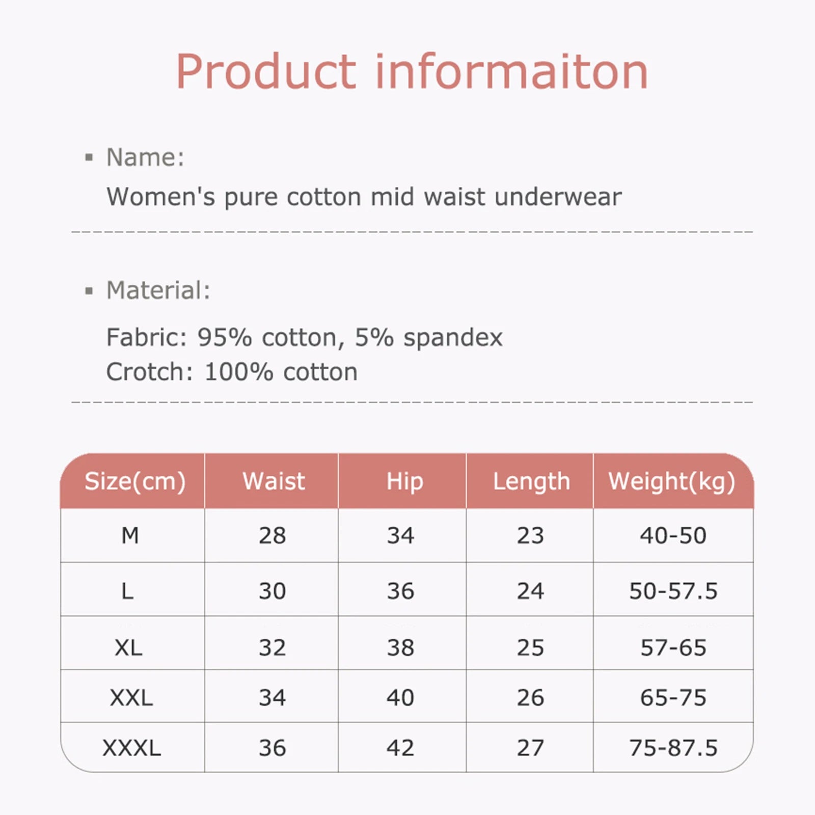 3pcs/Set M-XXXL Women Cotton Briefs Comfortable Soft Breathable Elastic Underwear Soft Ladies Panties Aviola