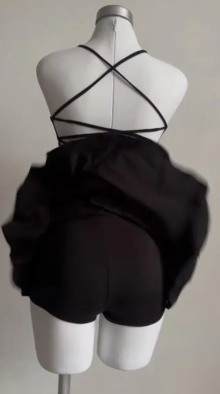 Cross-border suspenders two-piece sexy suspenders halter halter skirt Aviola