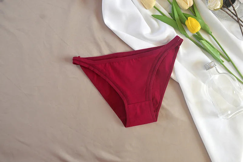 3Pcs/set Women Cotton Panties Female Mesh Underpants Solid Color Bikini Briefs Underwear Ladies Sexy Panty Girls Lingerie Aviola