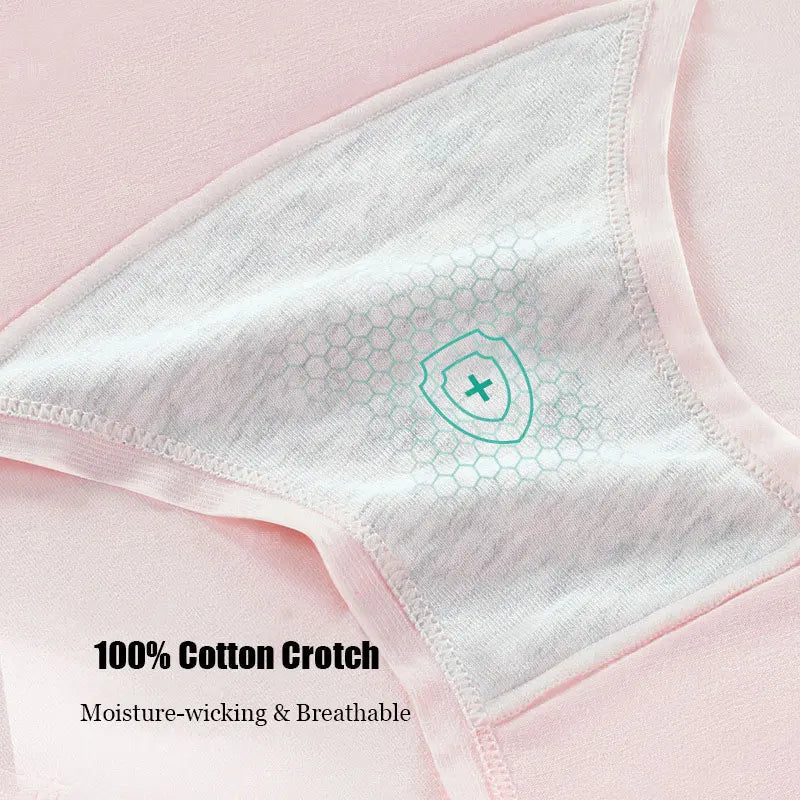 3pcs/Set Women's Mid-Waist Cotton Underwear Lingerie Breathable Female Girl Briefs Comfortable Lady Soft Panties Aviola