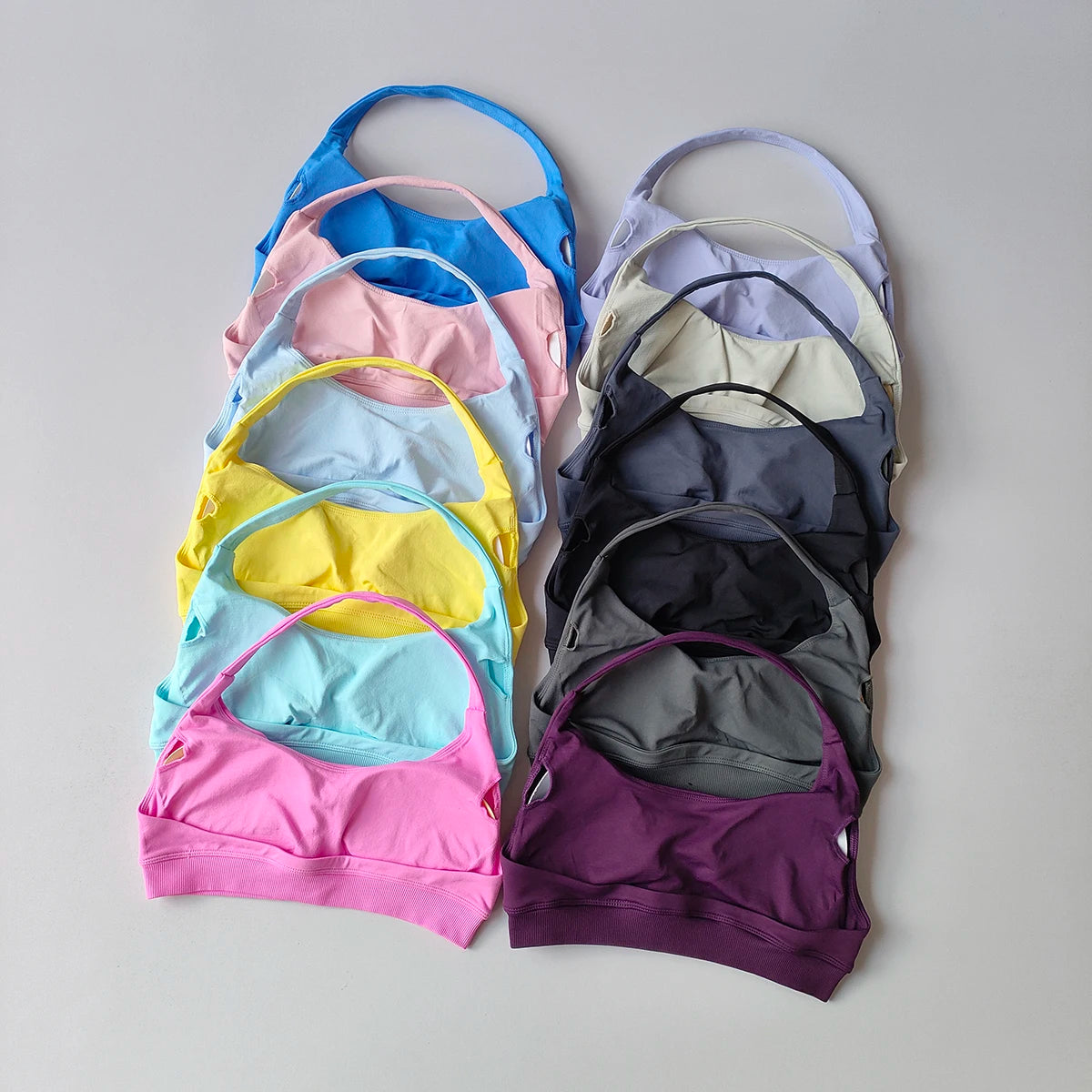 Women's Sexy Hanging Neck Sports Bra Quick Dry Fitness Beauty Back Training Running Sports Bra Comfortable Support Yoga Bras Aviola