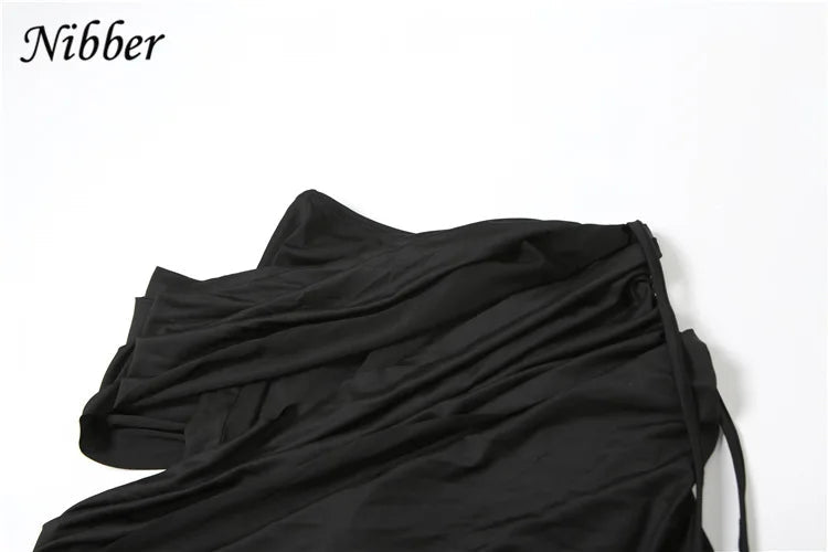Nibber Elegant Ruched 2Piece Set Summer Women Chic Irregular Tank Tops+Skirts Pants Matching Casual Basic Classic Streetwear Aviola