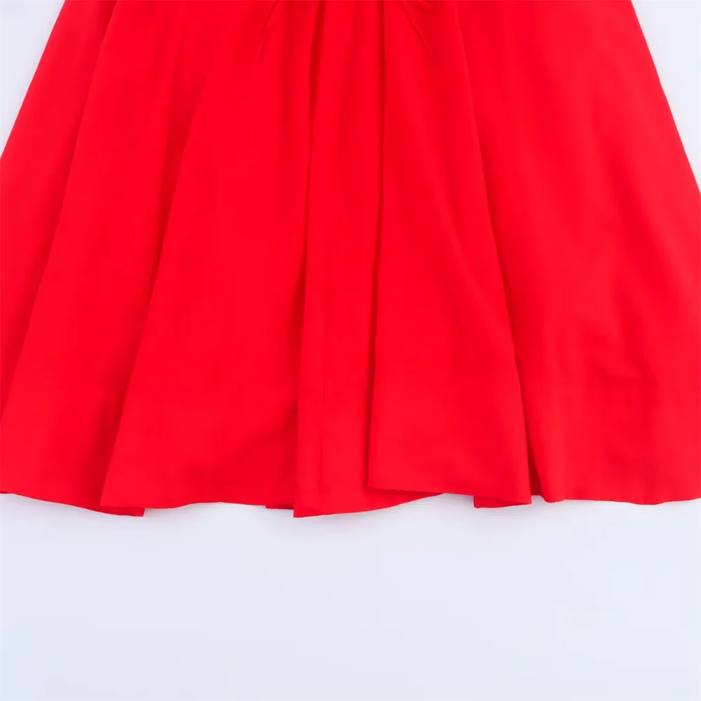 BM&MD&ZA2025holiday style sweet simple splicing sling dress loose long skirt summer women's clothing Aviola