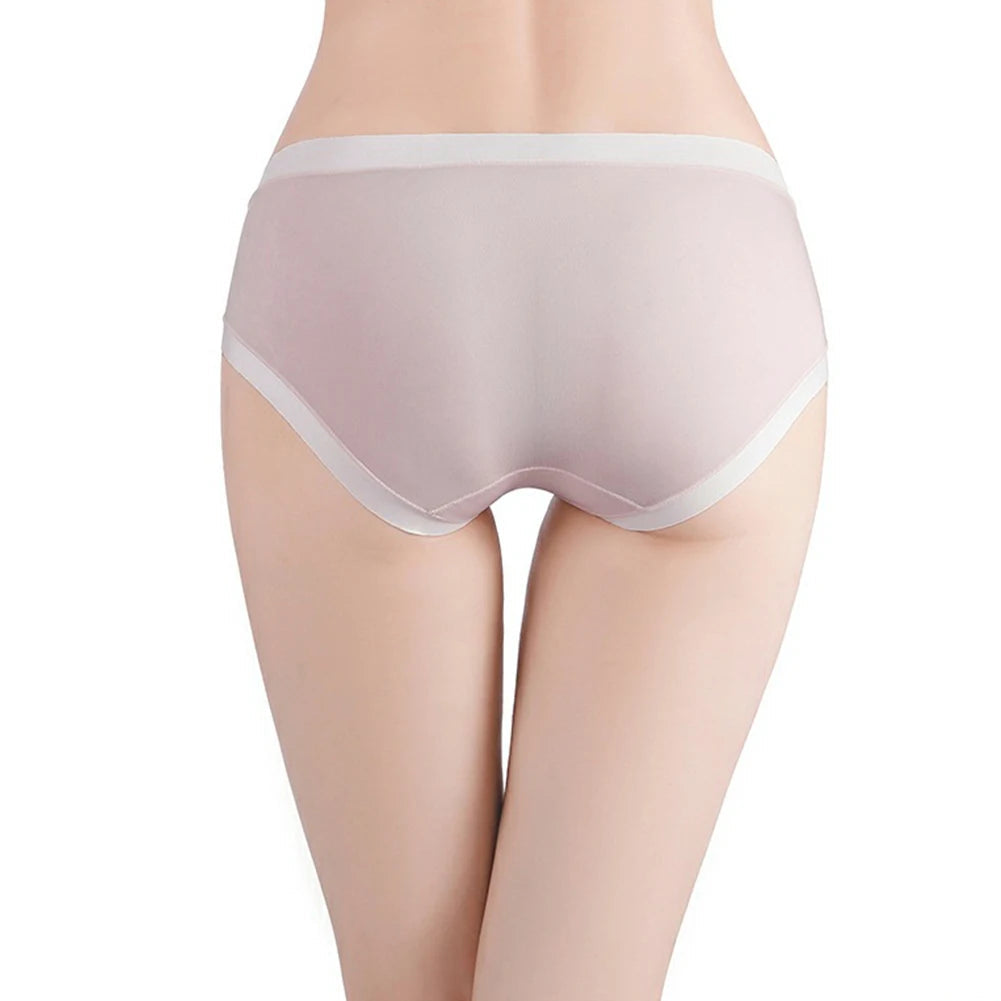 3 pcs/set Ice Silk Underwear for Women Breathable Female Briefs Comfortable Ladies Panties Multipack Full Coverage Soft Panty Aviola