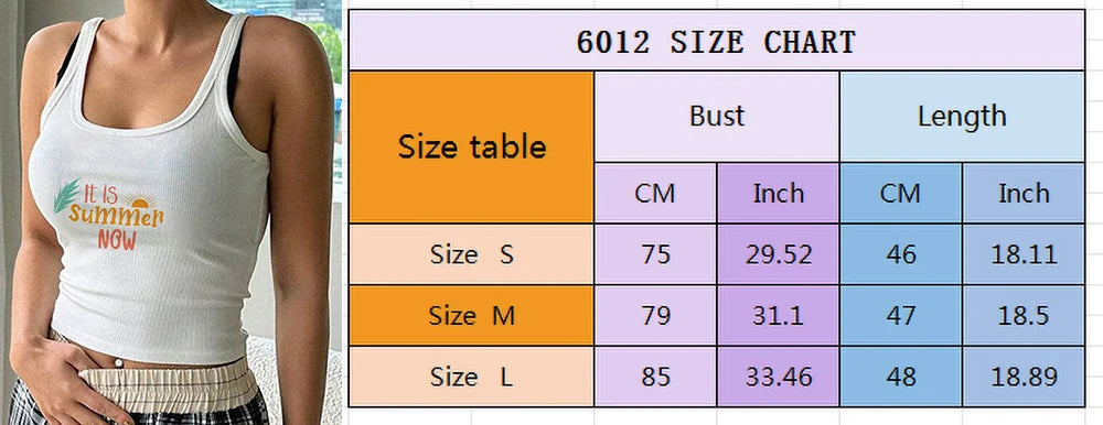 2024 Europe and the United States street new print season art text short sleeve women Y2K women's T-shirt vest halter Aviola