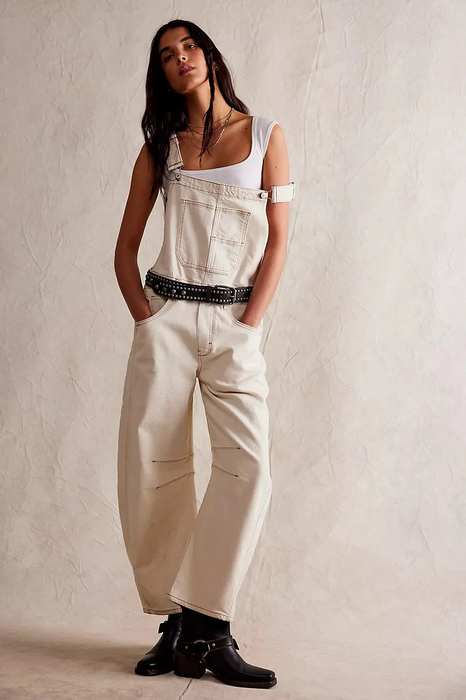 Jeans Women Denim Cargo Pants Wide Leg Long Pant Jumpsuit Y2k Streetwear Button Pocket Casual Straight Trousers Overalls Aviola