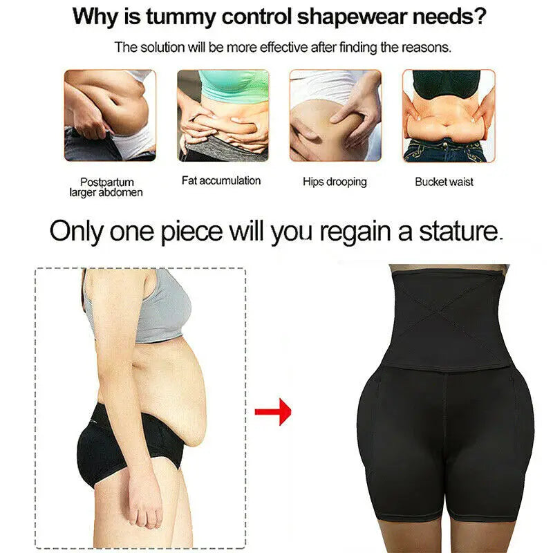 Body Shaper Butt Lifter Enhancer Hip Pad High Waist Tummy Control Panties Invisible Briefs Fake Ass Buttock Slimming Thigh Aviola