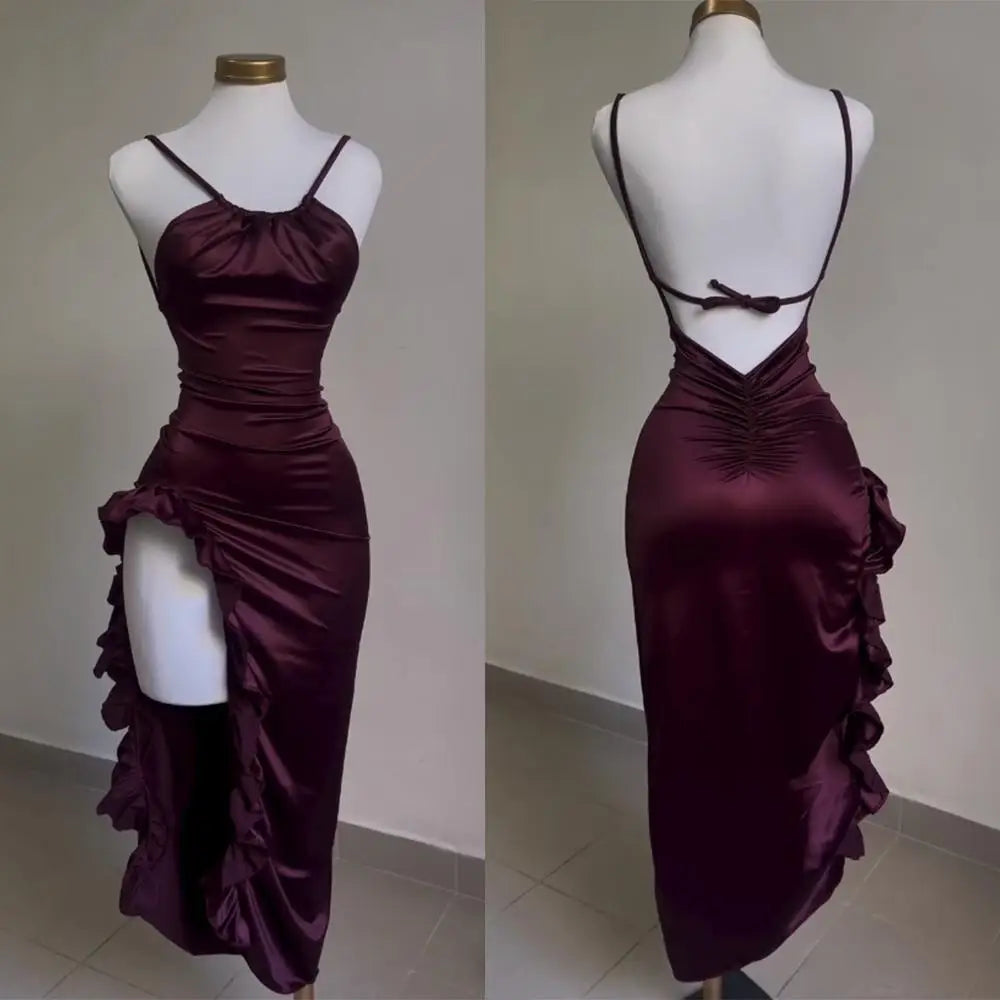 Cross-border dress summer senior sense Y2K sexy halter Spice Girl dress Aviola