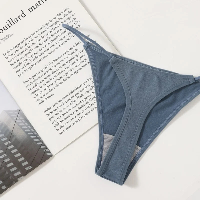 4Pcs/Set Women G-String Seamless Panties Underwear Sexy Lingerie Low Rise Thongs Female G-String High Cut Pantys Aviola