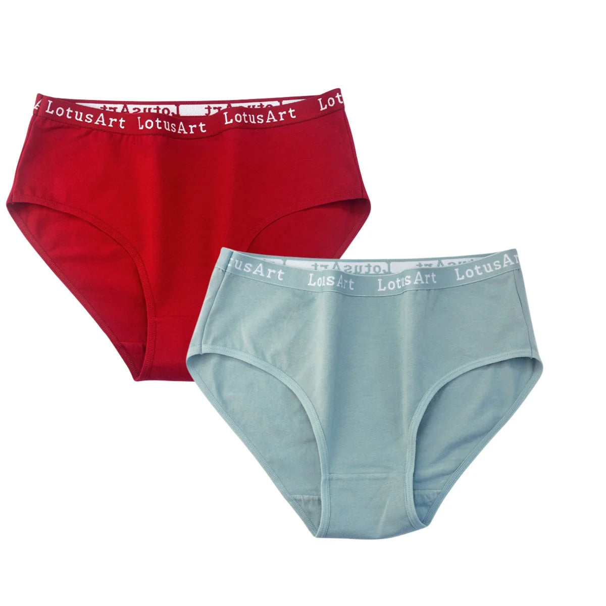 2PCS/Set Cotton Panties Women High Waist Briefs Solid Color Pantys Female Intimates Comfot Breathable Lingerie M-2XL Underpants Aviola