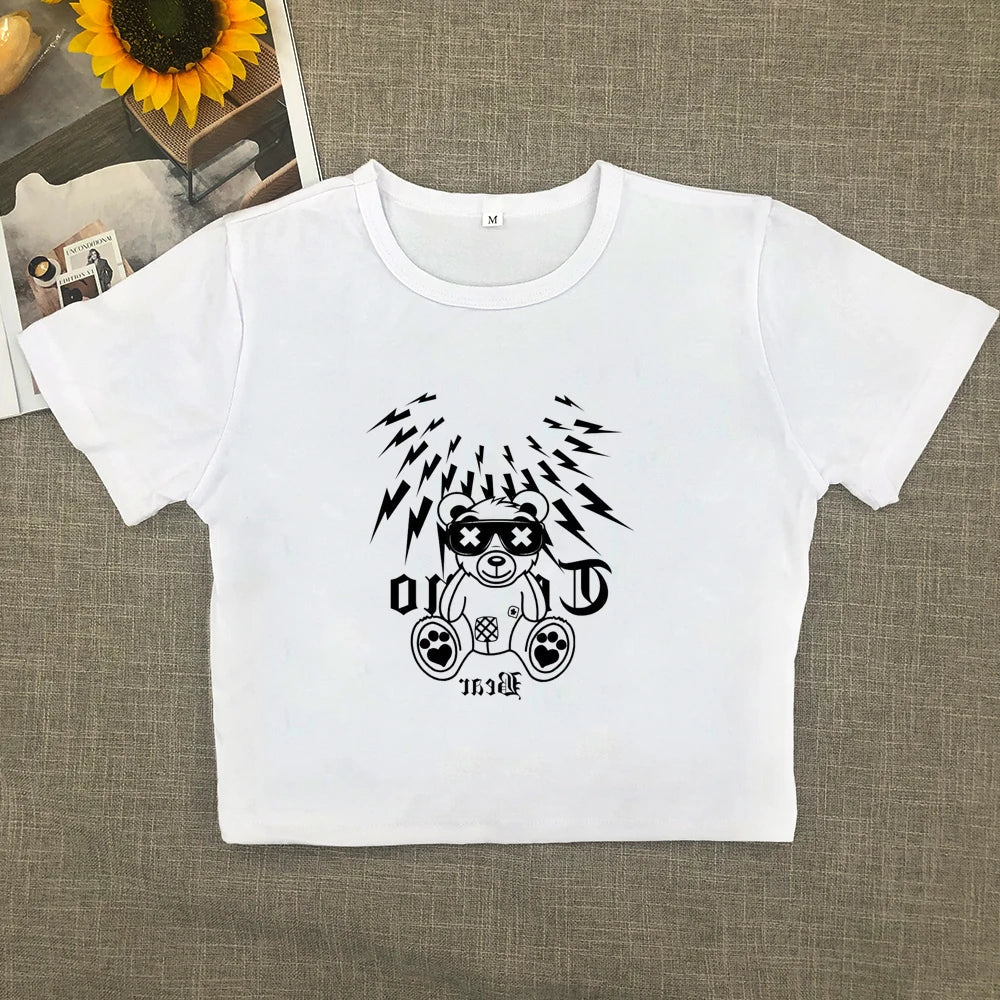 Short-sleeved T-shirt women 2024 new explosive spice girls show thin pure want high-grade top summer women's fashion brand Aviola