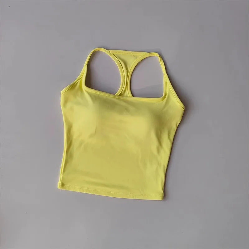 Women's Pilates Tank Top Push-Up Sports Bra Hollow Breathable Fitness Bras Gym Yoga Vest Sexy Running Tops Sportswear Aviola