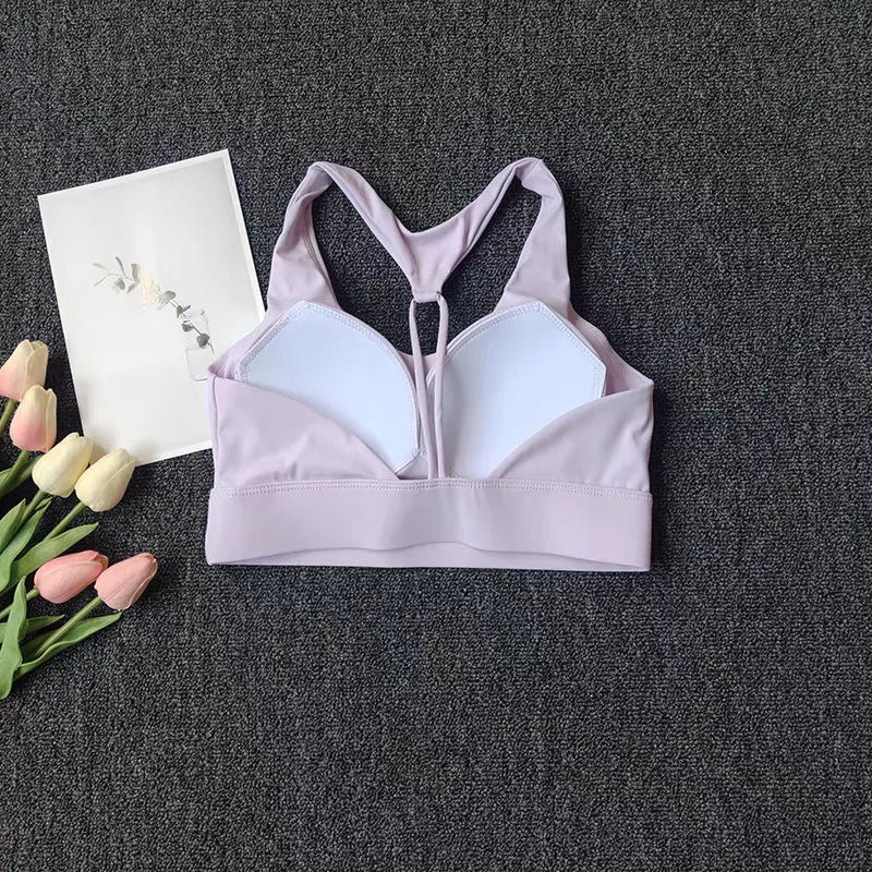 Women's High-Intensity Sports Underwear Shock-Proof Anti-Sagging Yoga Vest Bra Beauty Back Running Bras Fitness Tops Gym Bra Aviola