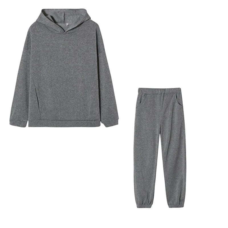 autumn tracksuit outfit set Women Two Piece Set hoodies Hooked Leisure Wide Leg Long Pants Sets Slim Fit Office Ladies Autumn Aviola