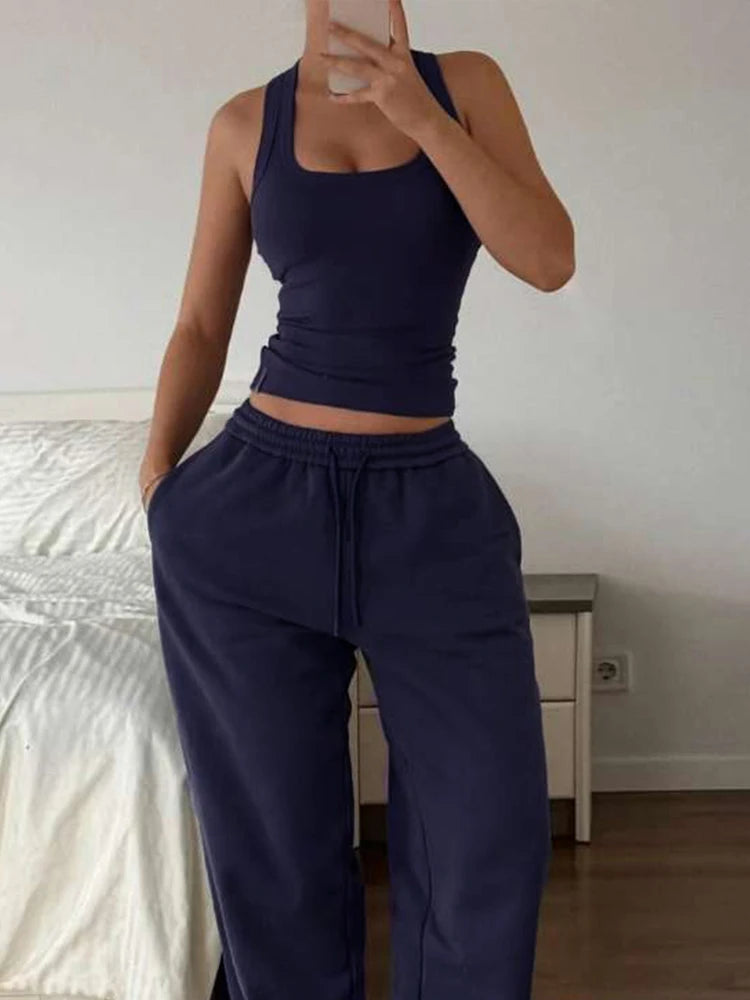 Nibber Sporty Women Vests Low-Neck Backless High Elasticity Solid Skinny Summer Trend Daliy Street Versatile Simple Mini Tops Aviola