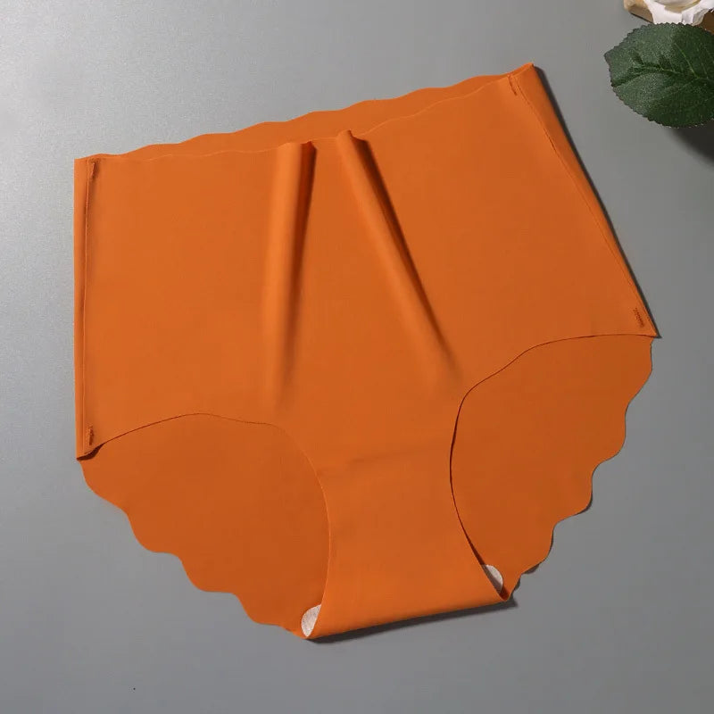 10Pcs/Set Panties Women Seamless Briefs Ice Silk High Rise Panties Female Underpants Solid Comfy Underwear Lingerie Aviola