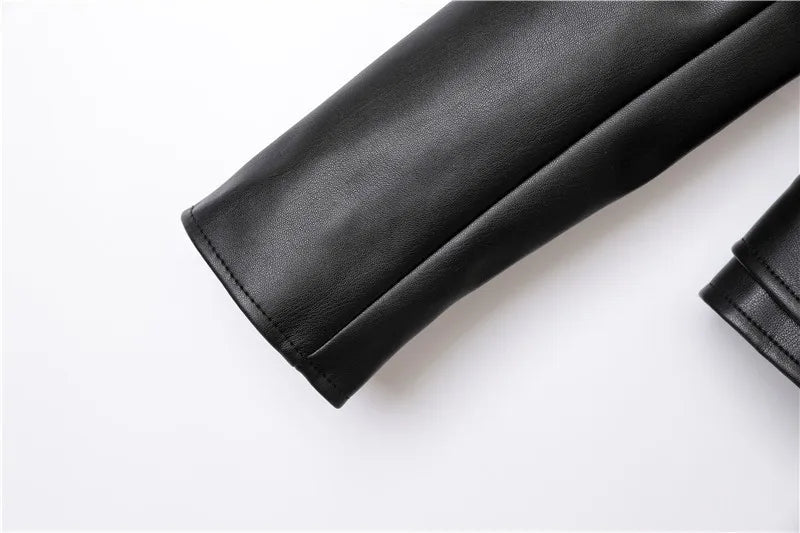RARF Spring and Autumn 2024 The new belt detachable epaulet motorcycle jacket leather jacket Aviola