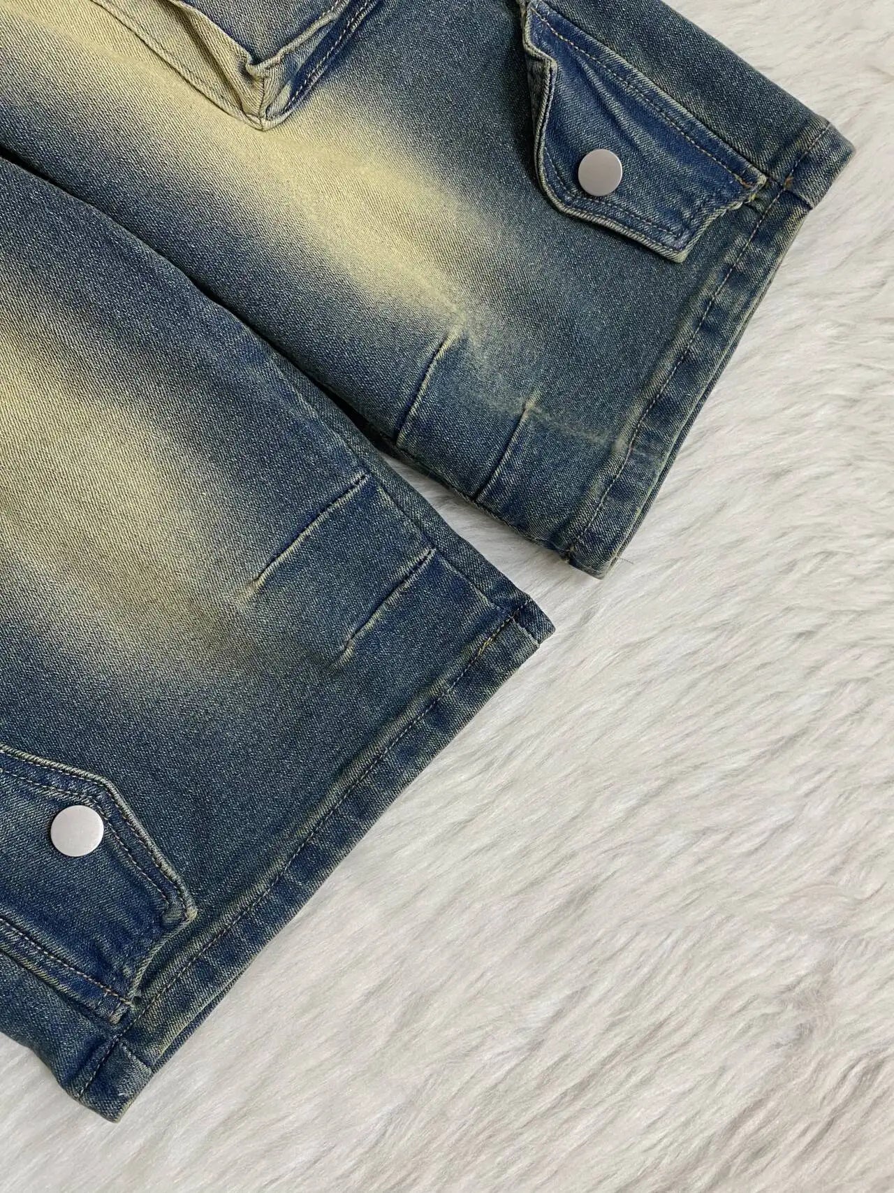 Denim Pant Women Short Jeans Shorts Pants Slim Mom Jeans High Waist Straight Trousers Y2k Streetwear Splice Pockets Casual Punk Aviola
