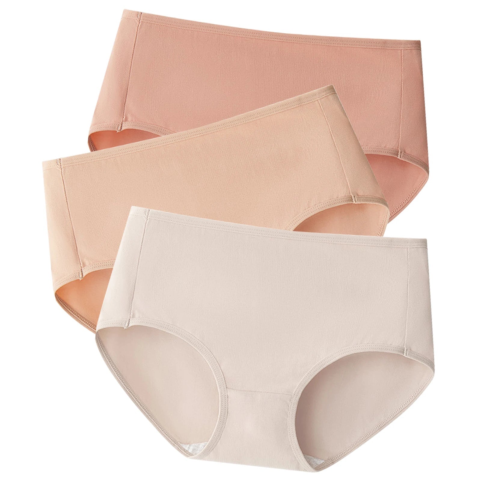 3pcs/Set M-XXXL Women Cotton Briefs Comfortable Soft Breathable Elastic Underwear Soft Ladies Panties Aviola
