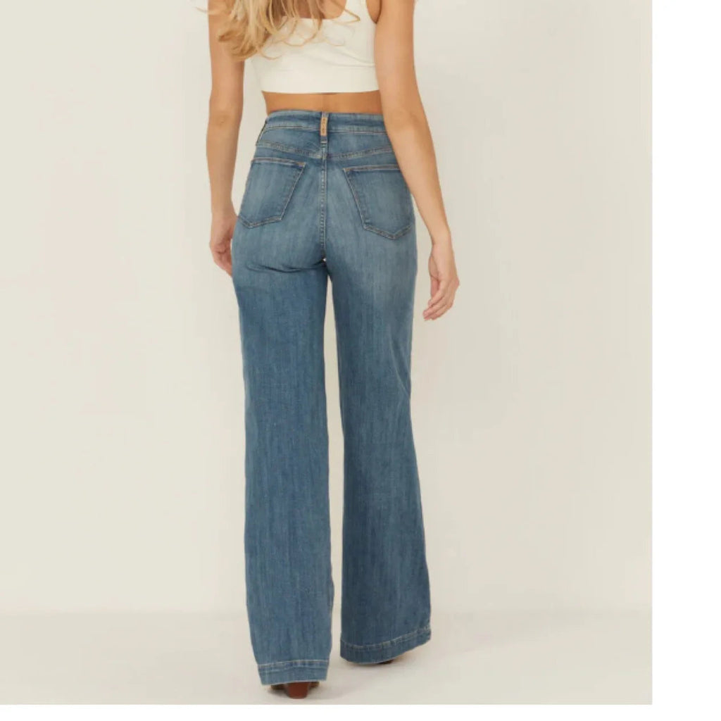 Jeans Wide Leg Pants Women Mom Denim Pants Streetwear 2025 High Waist Straight Trousers Washed Distressed Pockets Y2k Elegant Aviola