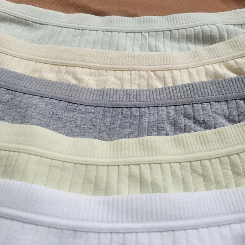 5Pcs/Set Cotton Panties Women Briefs Female Underpants Solid Color Seamless Underwear M-XL Sexy Lingerie Comfort Intimates Aviola