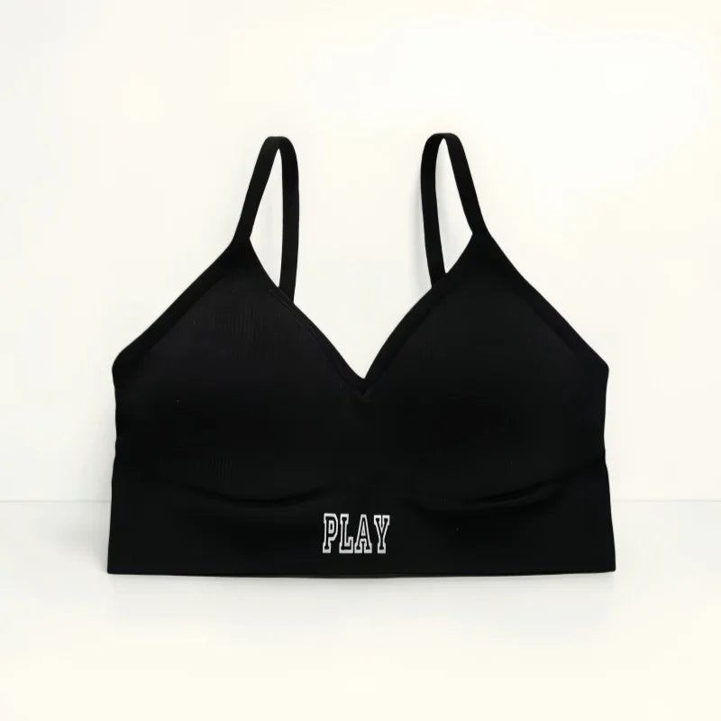 Seamless Tube Top Women Crop Top Fitness Bras Ribbed Top Seamless Bandeau Female Sexy Lingerie Fashion Underwear Removable Pads Aviola