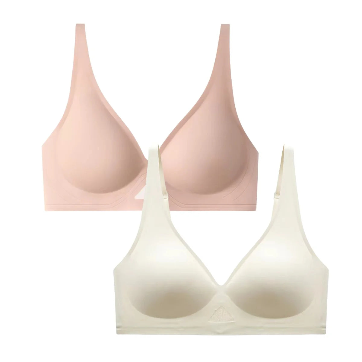 2Pcs/Set Seamless Bras for Women Non-wire Invisible Deep V Bralette Female Push Up Bras Underwear Sexy Lingerie Aviola