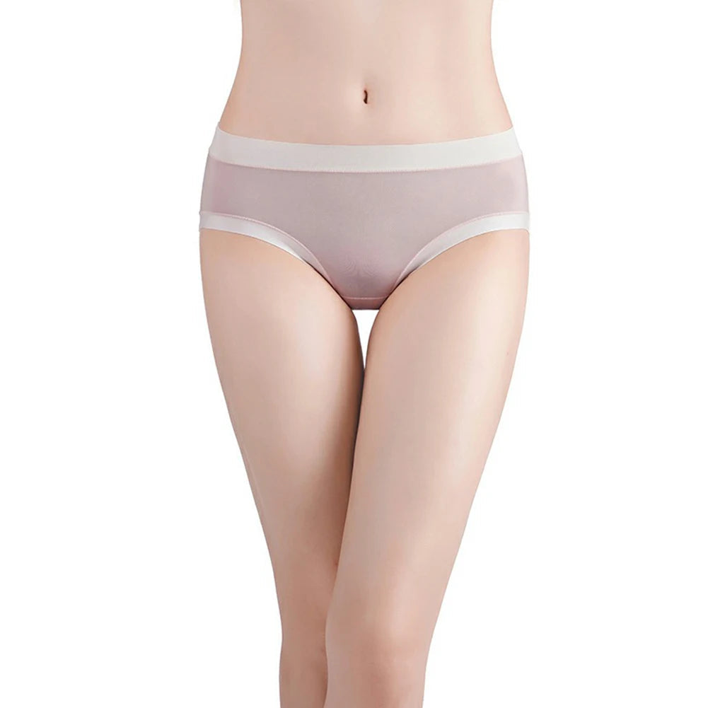3 pcs/set Ice Silk Underwear for Women Breathable Female Briefs Comfortable Ladies Panties Multipack Full Coverage Soft Panty Aviola