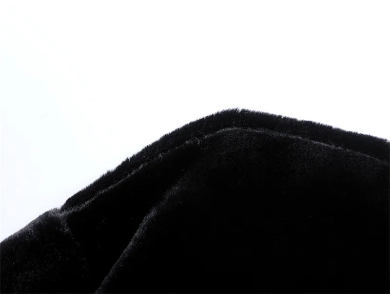 RARF 2025 new Fall/Winter new women's black fashion temperament inner leather faux fur jacket short coat top Aviola