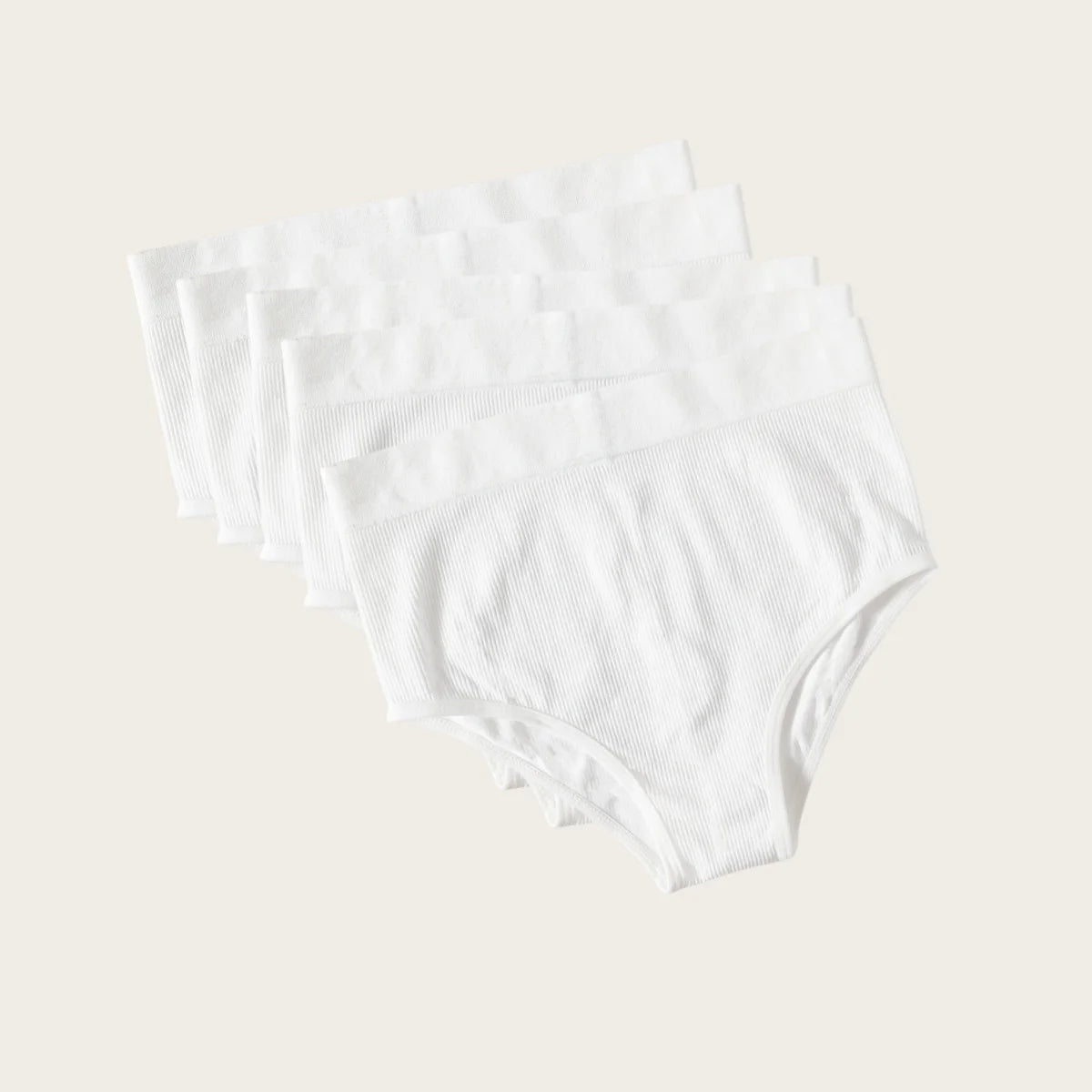 5Pcs/Set Sexy Panties Women Comfort Briefs Soft Intimate High Rise Panty Female Lingerie Solid Color Underpants M-XL Aviola