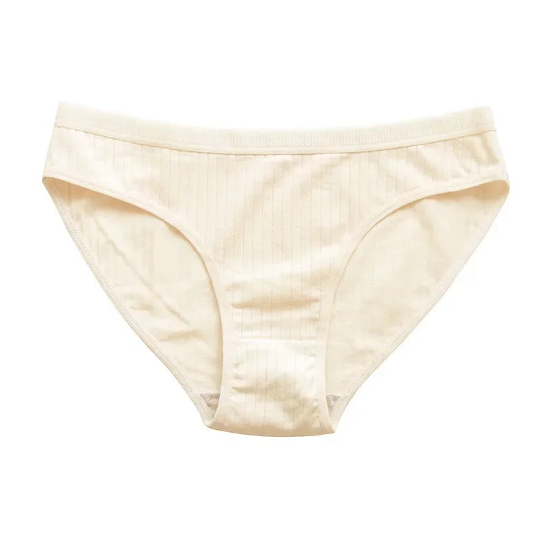 5Pcs/Set Cotton Panties Women Briefs Female Underpants Solid Color Seamless Underwear M-XL Sexy Lingerie Comfort Intimates Aviola