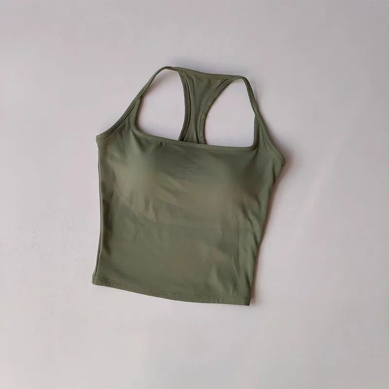 Women's Pilates Tank Top Push-Up Sports Bra Hollow Breathable Fitness Bras Gym Yoga Vest Sexy Running Tops Sportswear Aviola