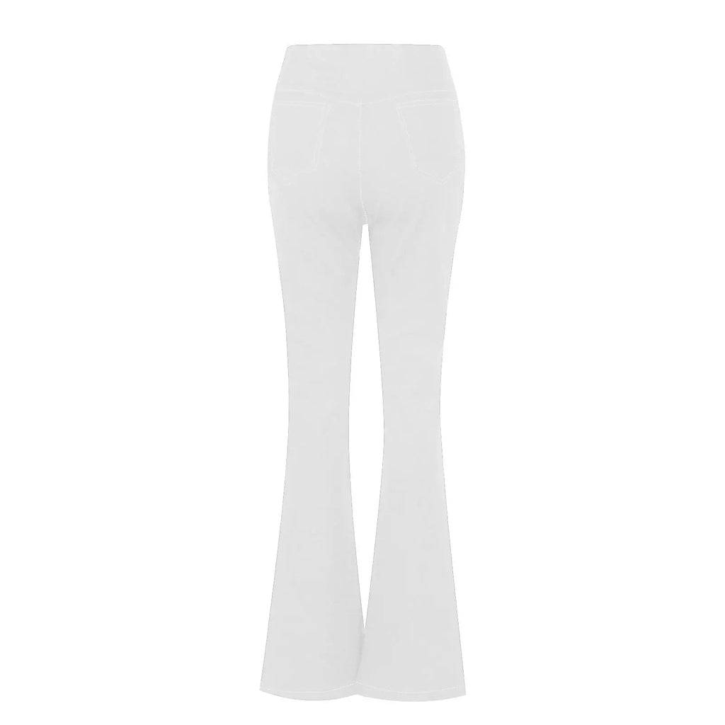 Denim Pant Women Jeans Long Flare Pants Slim Mom Jeans High Waist Yoga Trousers Y2k Streetwear Elegant Splice Sexy Work 2025 Aviola