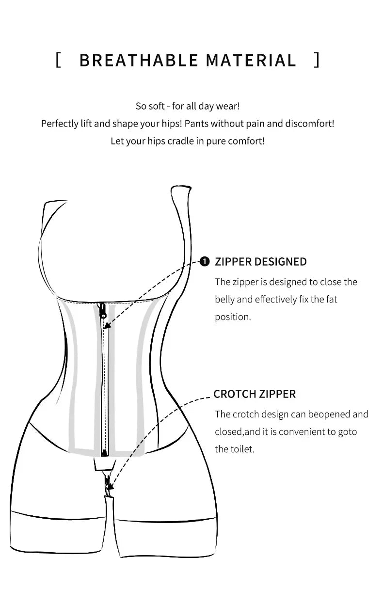 Body Shaper Women Colombian Fajas Shapewear Bodysuit 9-bone High Compression Girdles Double Tummy Control Full Body Open Crotch Aviola