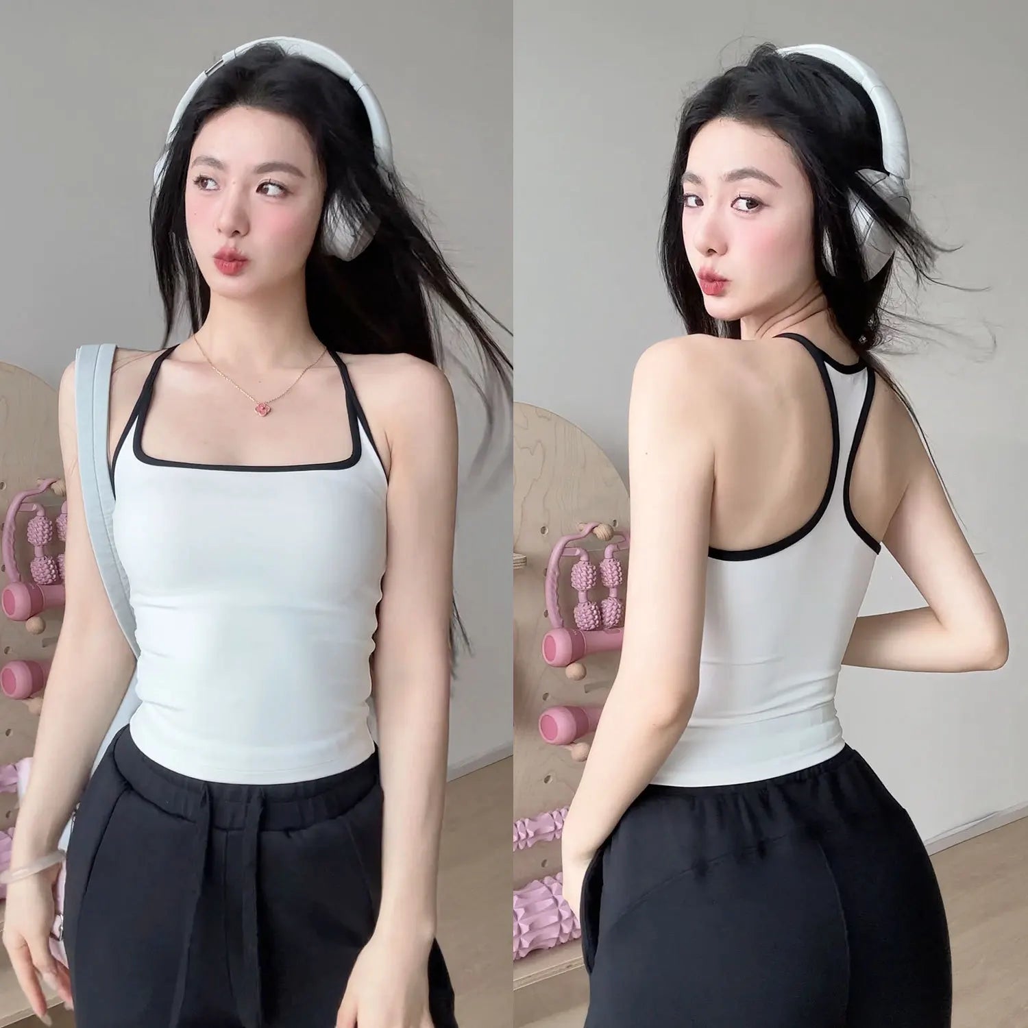 Women's Pilates Tank Top Push-Up Sports Bra Hollow Breathable Fitness Bras Gym Yoga Vest Sexy Running Tops Sportswear Aviola