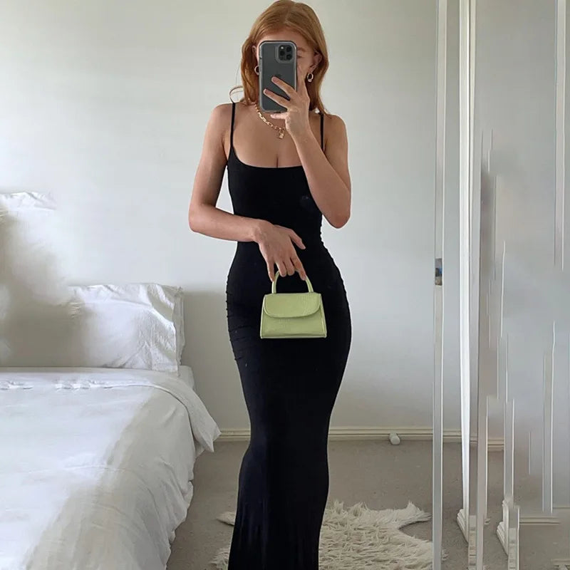 Y2K summer casual style Japanese and Korean casual women's suspender style collarless dress dress Aviola