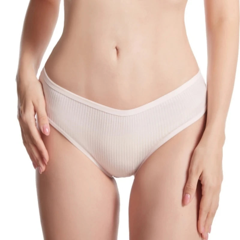 5Pcs/Set Women's Cotton Panties Sexy Underpants Solid Color Briefs Female Comfortable Stretch Soft Lingerie S-XXL Aviola