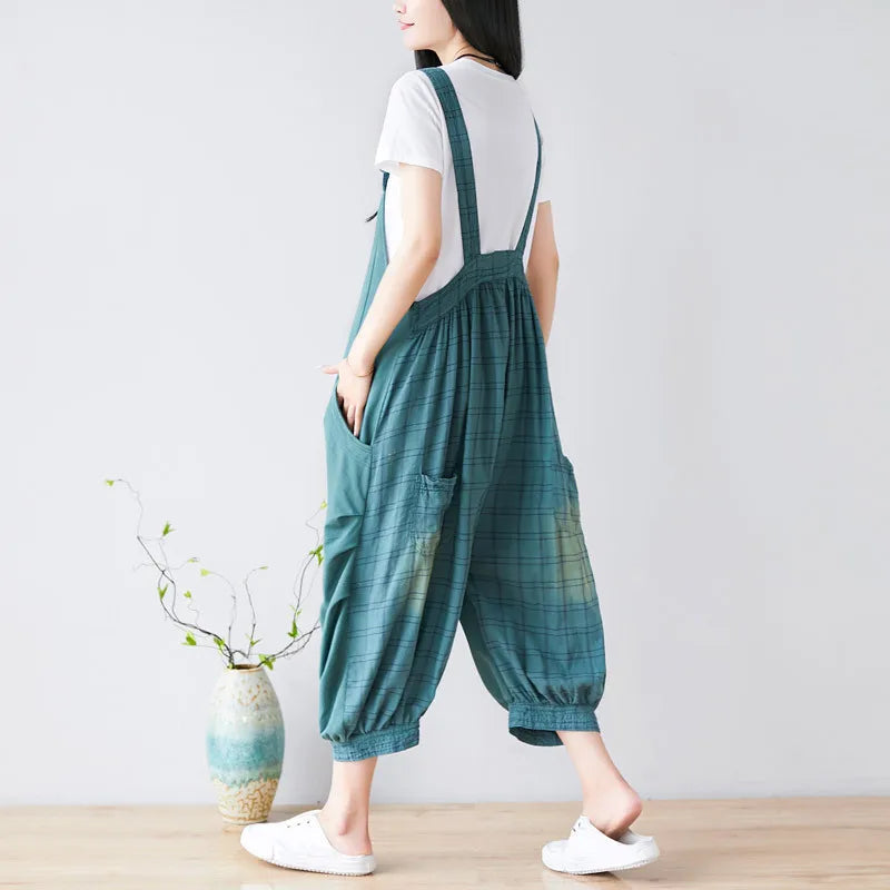 Jumpsuits Women Denim One Piece Suspenders Mom Jeans Overalls Hole Wide Leg Long Pants High Waist Work Y2k Streetwear Rompers Aviola