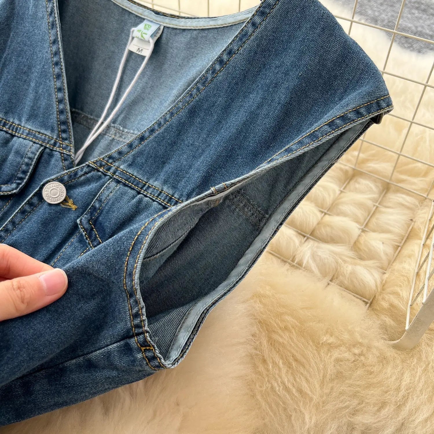 Denim Jumpsuits Women One Piece Wide Leg Pants Washed Distressed Sleeveless Pockets 2025 Streetwear High Waist Jeans Trousers Aviola