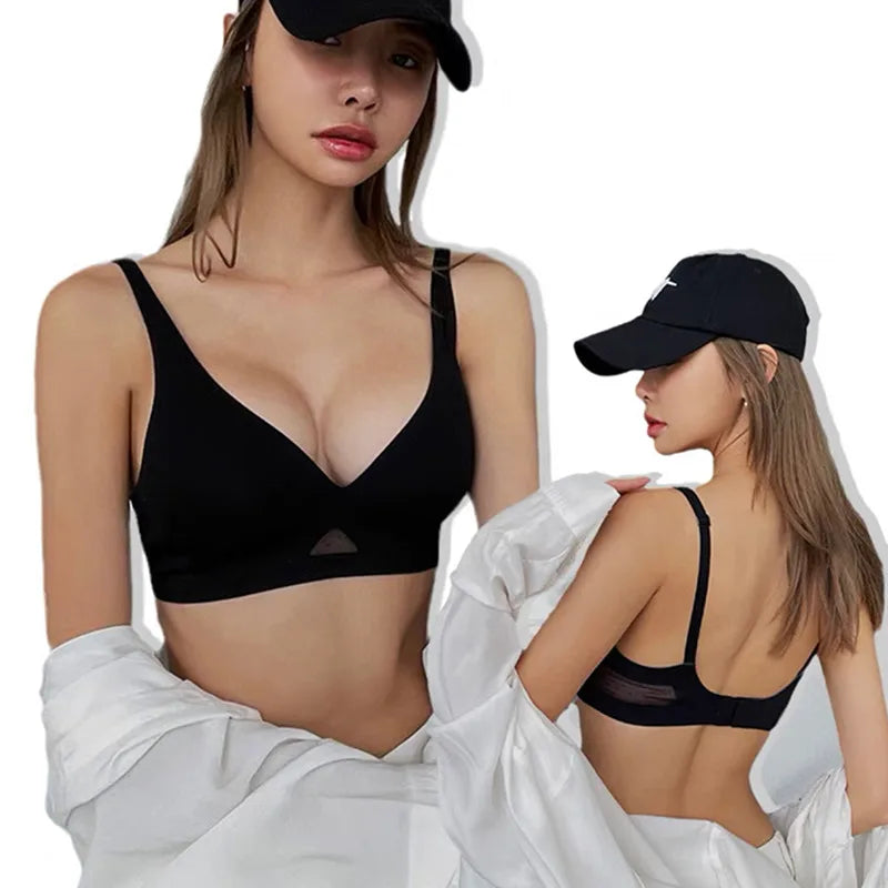 3pcs/Lot Seamless Bras for Women Push Up Brasiere Deep V Bralette Comfort Nonwire Underwear Female Invisible Bra Sexy Lingerie Aviola