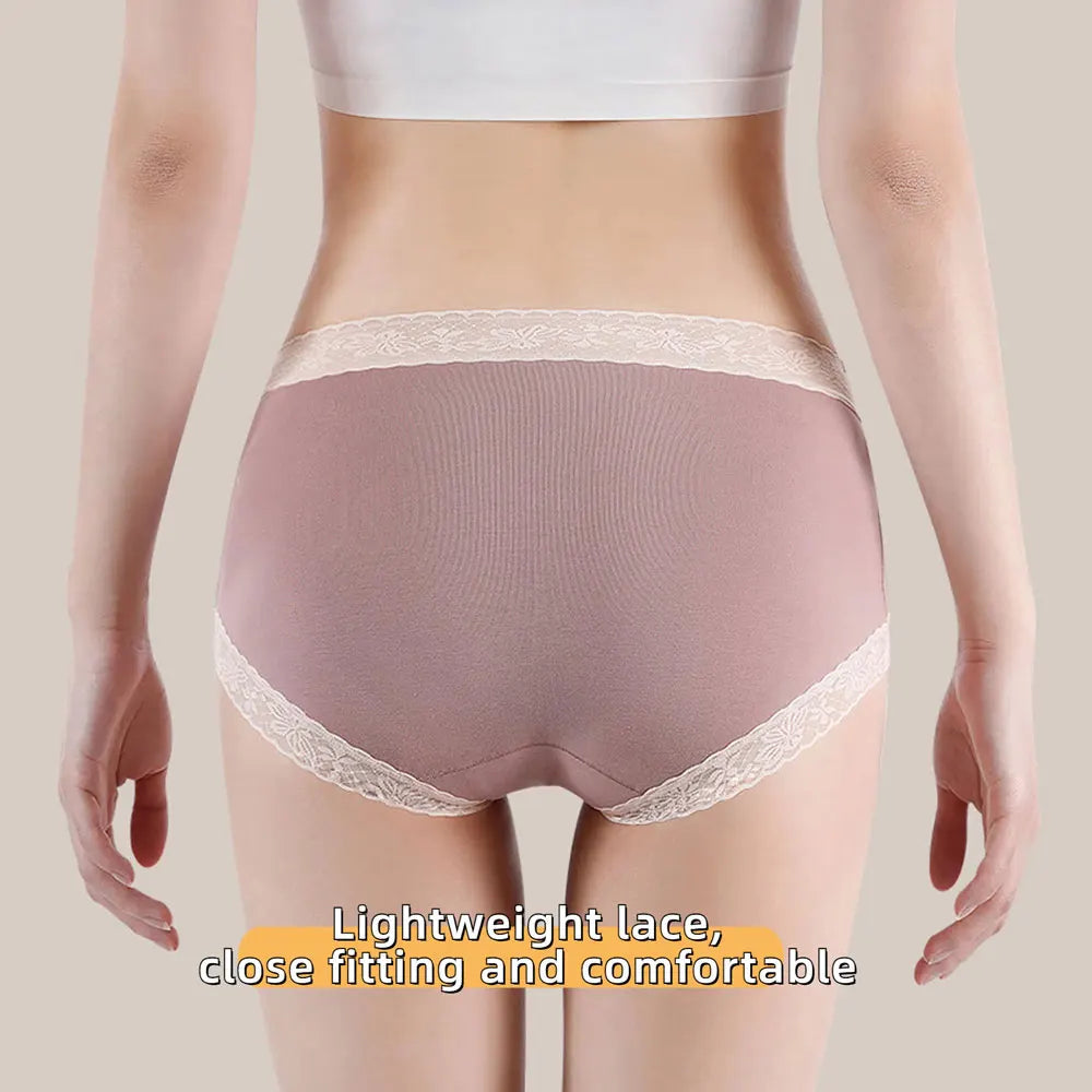 3PCS Cotton Size M-XXL Women's Panties Sexy Fashionable Women's Underwear Ladies lace Comfortable Briefs Girl's Lingerie Aviola