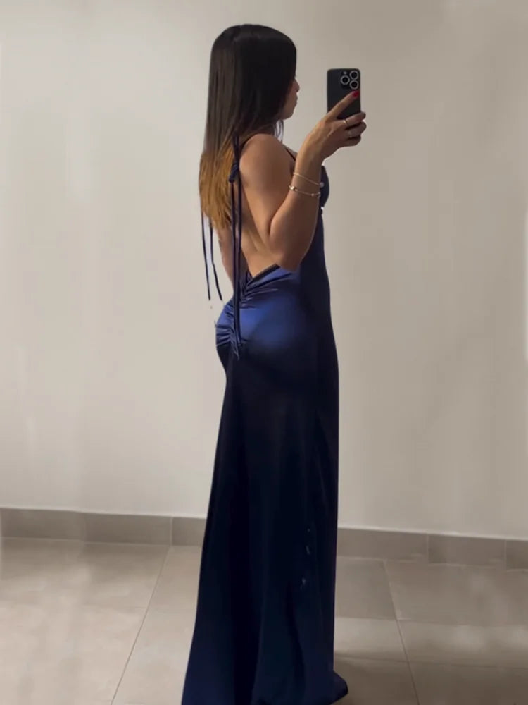 Senior sense Y2K sexy halter Spice Girl dress Aviola