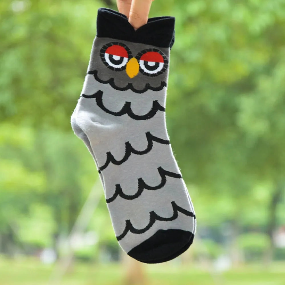 5 Pairs Socks Korea Style Cute Animal  Socks Cartoon Cotton Lady Short Socks Aviola