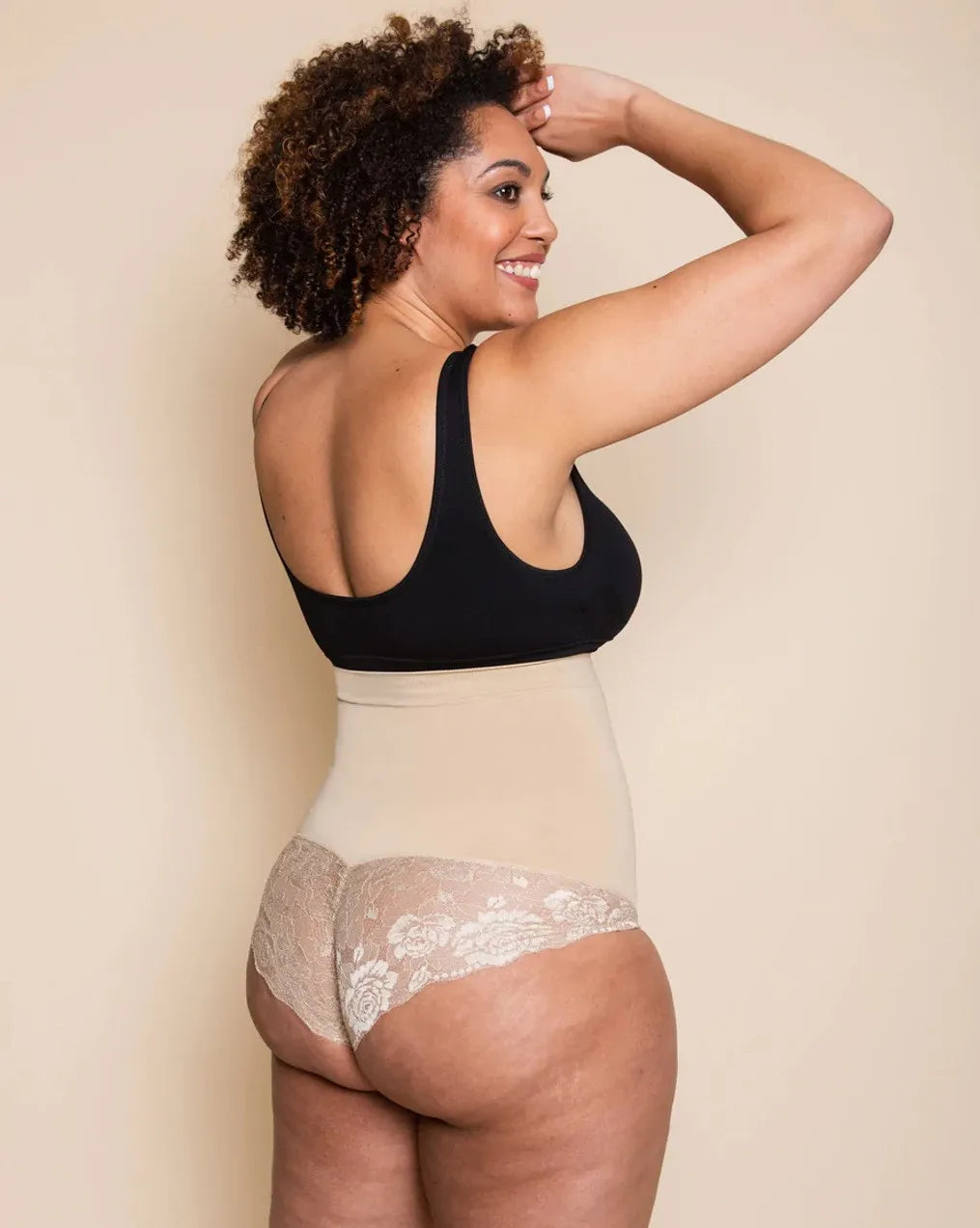 Women High Waist Shaper Lace Panties Belly Control Body Slimming Control Shapewear Silicone Non-Slip Lingerie Waist Trainer YH05 Aviola