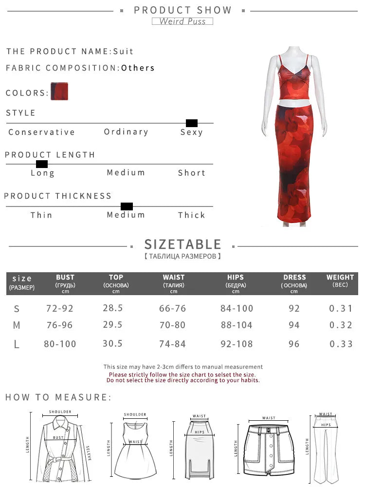 nibber Tie-Dye Print 2 Piece Set Women Summer Y2K Fashion Hipster Elegant V-Neck Camisole+Maxi Skirts Matching Streetwear outfit Aviola