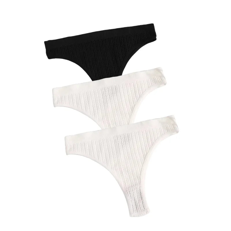 3Pcs/Set Seamless Panties Women Low Waist Briefs Soft Underwear Solid Color Sexy Lingerie Female Underpants Stretch Panty Aviola