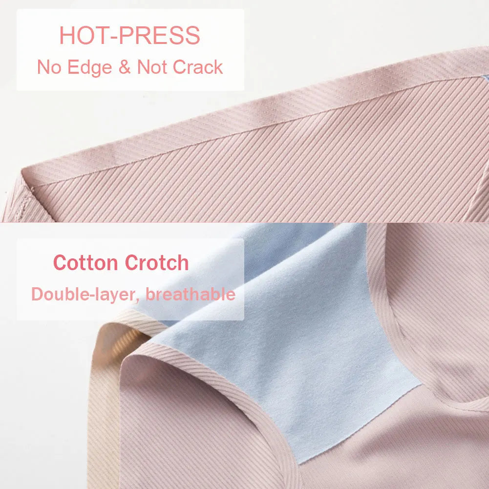 5pcs/Set Women's Breathable Panties Multipack Underwears for Women Girls Soft Knickers Lady ice Silk Underpants Aviola